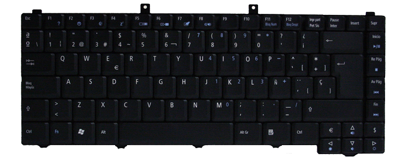 Acer Tastatur / Keyboard (Spain) USED / BGRD Aspire 5540 Serie (Original)
