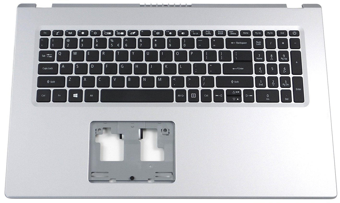 Acer Tastatur US-Int. (US) + Topcase silber Aspire 3 A317-53G Serie (Original)