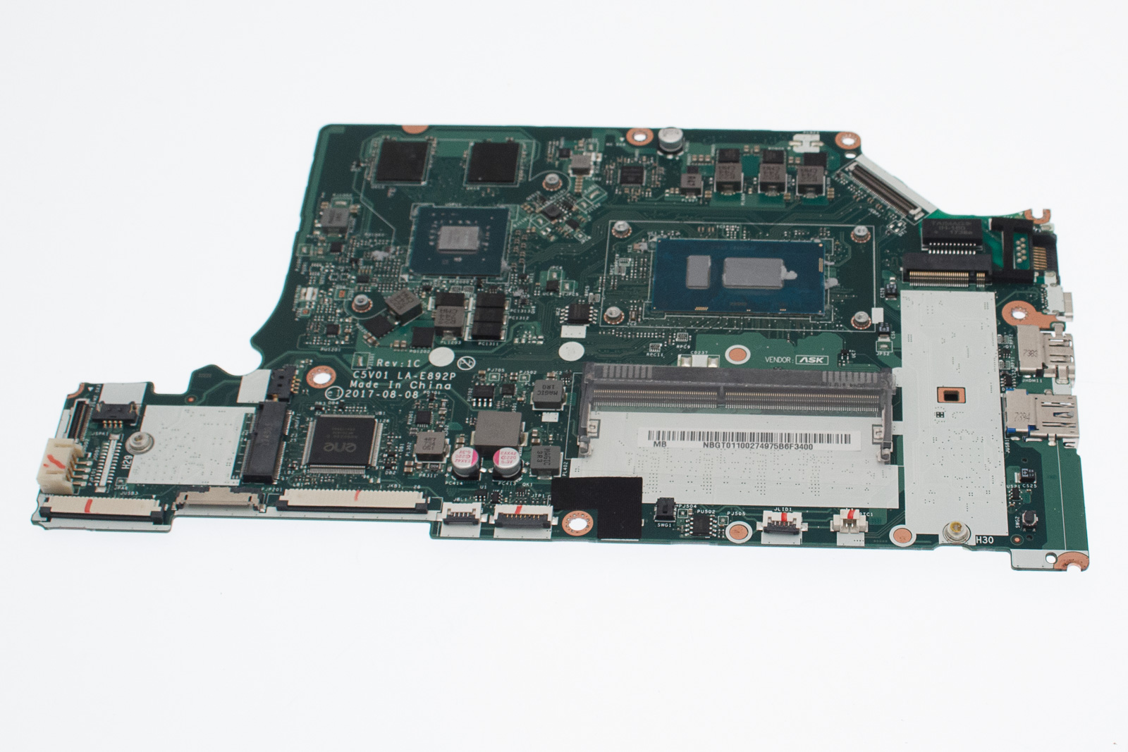 Acer Mainboard W/CPU.I7-8550U.DIS.N17SG1.2GB.HDMI Aspire 5 A515-51G Serie (Original)