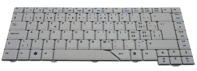 Acer Tastatur schweizerisch (CH) weiß Aspire 4720 Serie (Original)