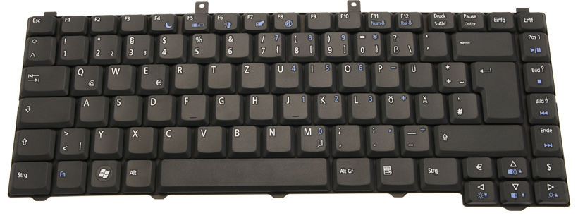 Acer Tastatur deutsch (DE) schwarz TravelMate 5730 Serie (Original)