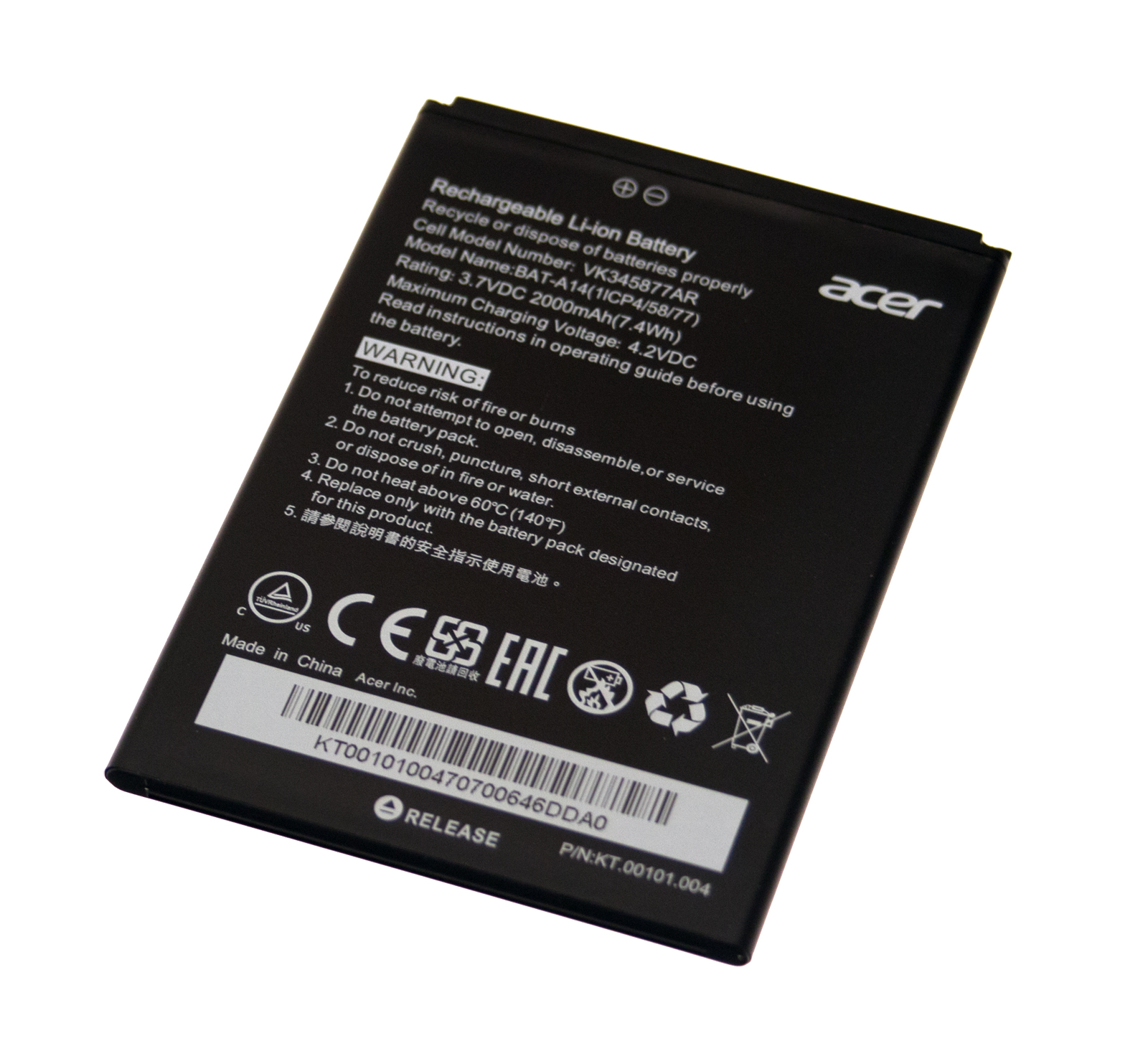 Acer Akku / Batterie / Battery Liquid Z6 Serie (Original)