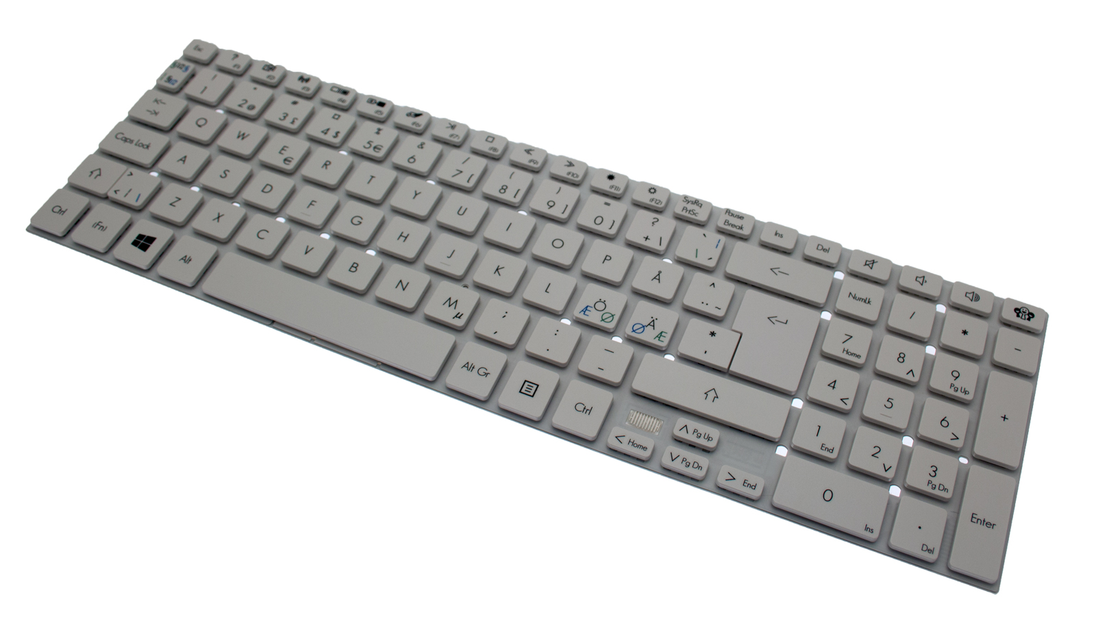PackardBell Tastatur Nordisch (NORDIC) weiß EasyNote TV43CM Serie (Original)