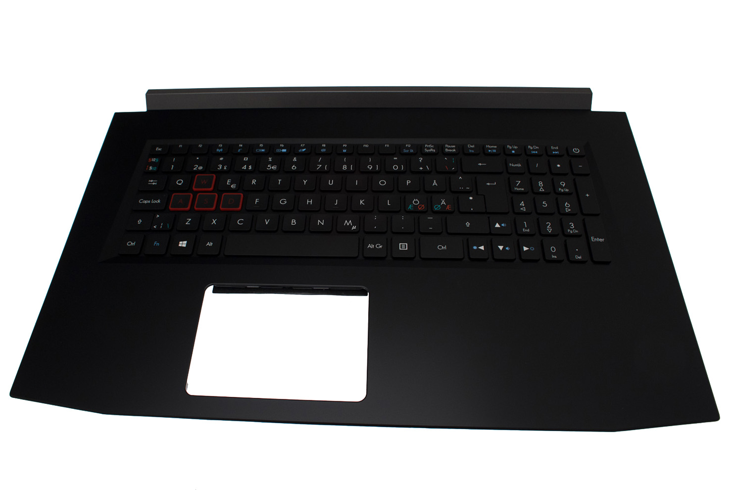 Acer Tastatur beleuchtet skandinavisch (NORDIC) + Topcase schwarz Predator Helios 300 PH317-52 Serie (Original)