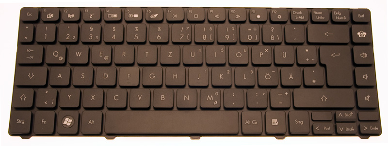 PackardBell Tastatur deutsch (DE) schwarz EasyNote NM87 Serie (Original)