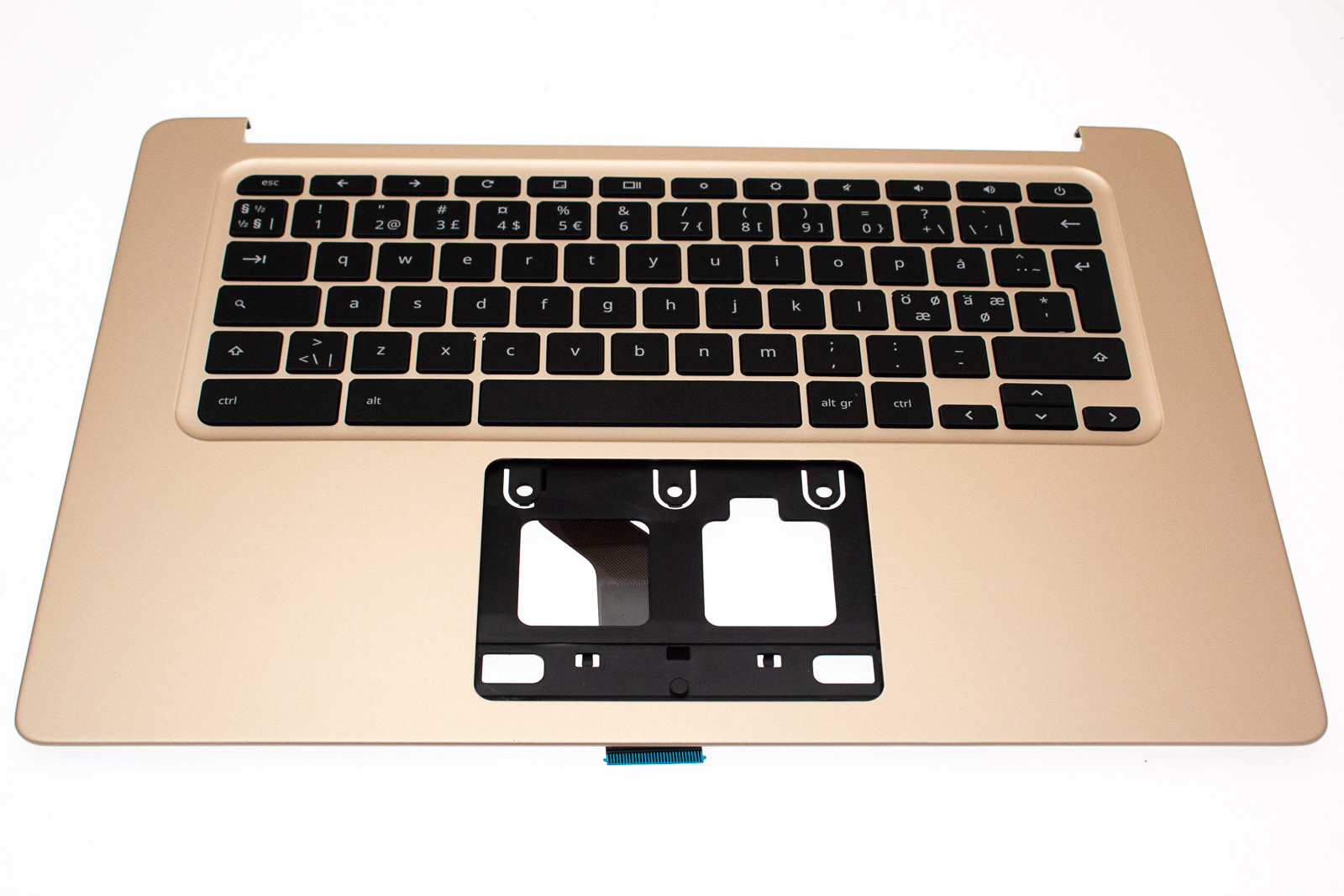 Acer Tastatur Nordisch (NORDIC) + Top case gold Chromebook 14 CB3-431 Serie (Original) Acer Tastatur Nordisch (NORDIC) + Top case gold Chromebook 14 CB3-431 Serie (Original)