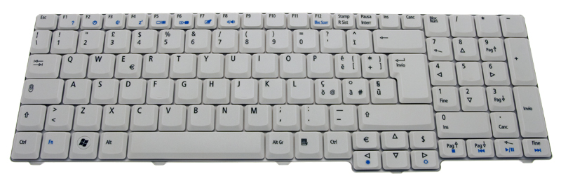 Acer Tastatur / Keyboard (Italy) Aspire 7520 Serie (Original)