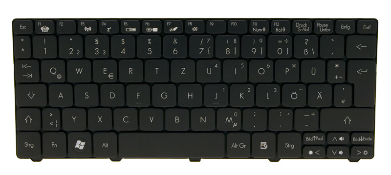 Gateway Tastatur deutsch (DE) schwarz Gateway LT25 Serie (Original)
