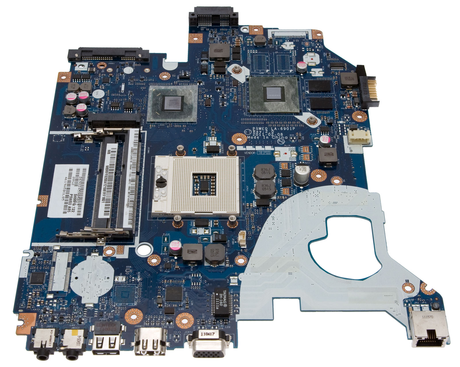 PackardBell Mainboard DIS.1GB.N12PGV.B3 EasyNote TS44HR Serie (Original)