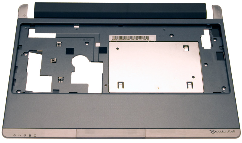 PackardBell Gehäuseoberteil / Cover Upper W/BT TP BLK SILVER Dot S2 Serie (Original)