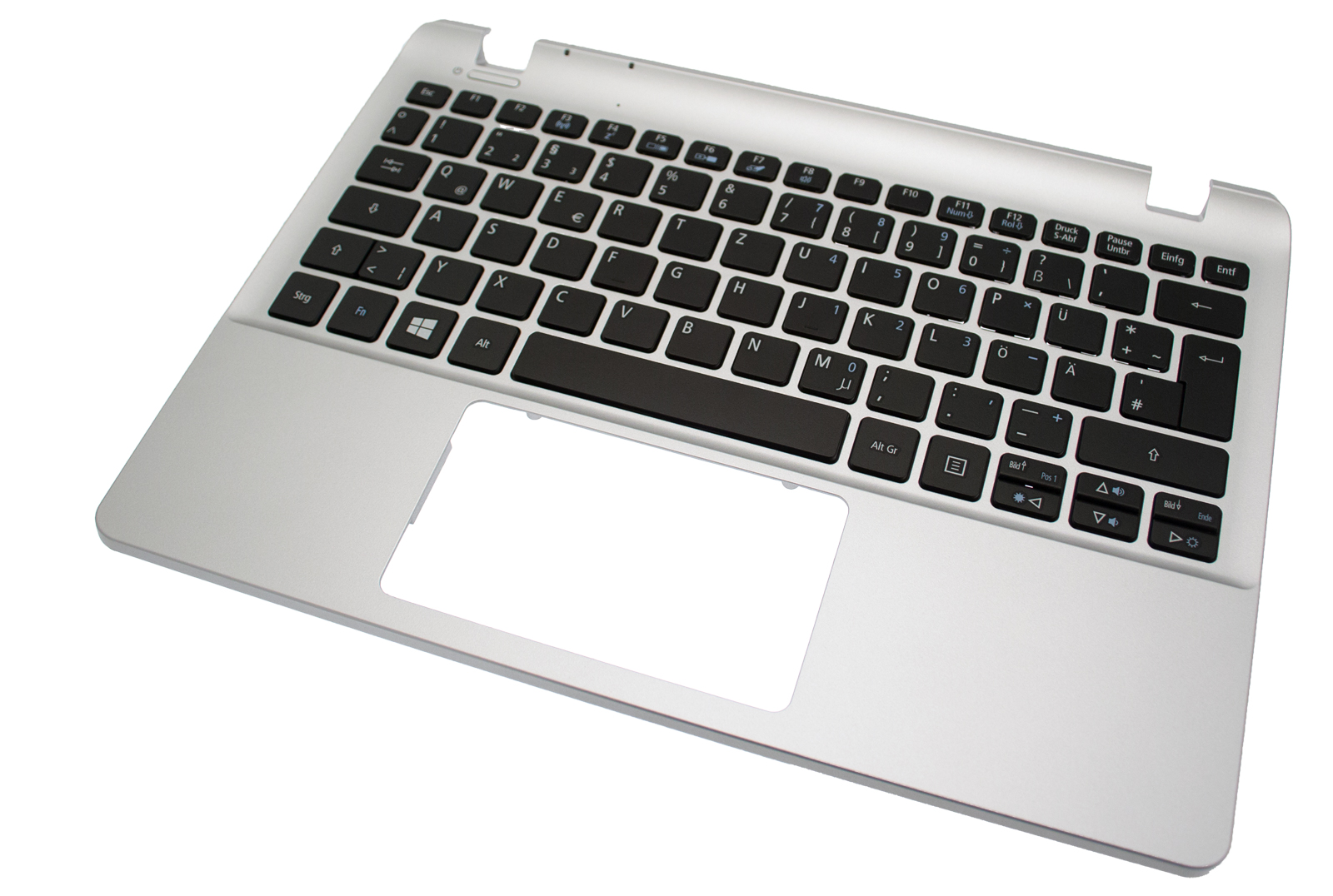 Acer Tastatur Deutsch (DE) + Top case silber Aspire V3-111P Serie (Original) Acer Tastatur Deutsch (DE) + Top case silber Aspire V3-111P Serie (Original)