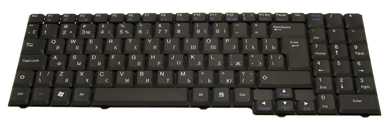 PackardBell Tastatur russisch (RU) schwarz EasyNote MH36 Serie (Original)