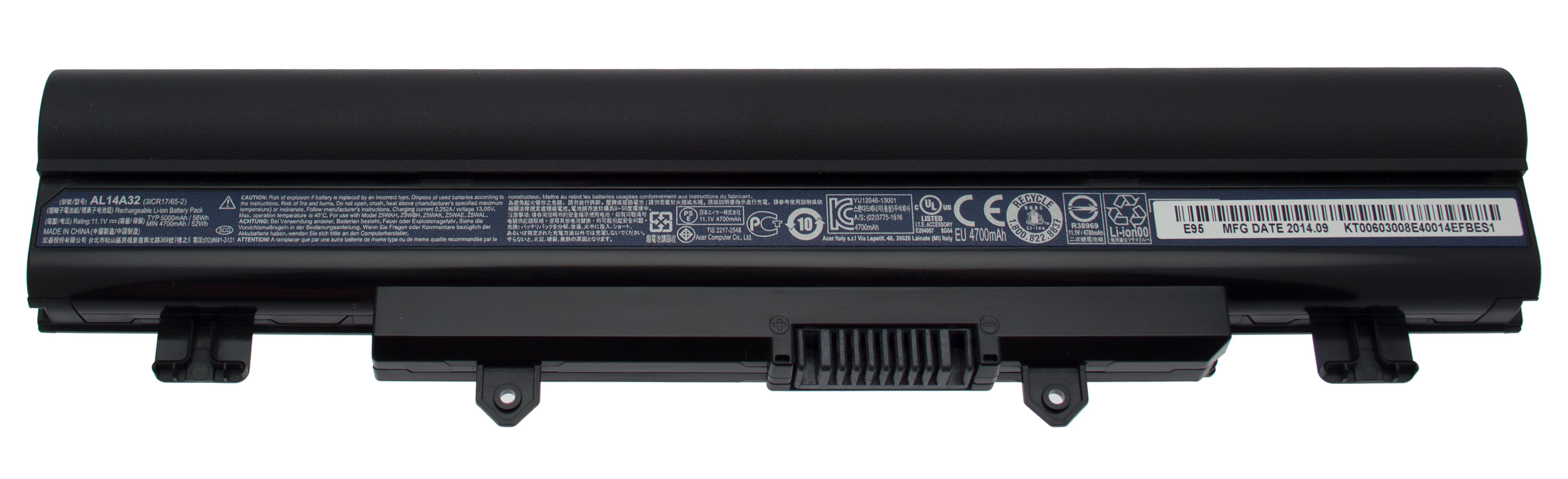 Acer Akku / Batterie / Battery 5000mAh Aspire EK-571G Serie (Original) Acer Akku / Batterie / Battery 5000mAh Aspire EK-571G Serie (Original)