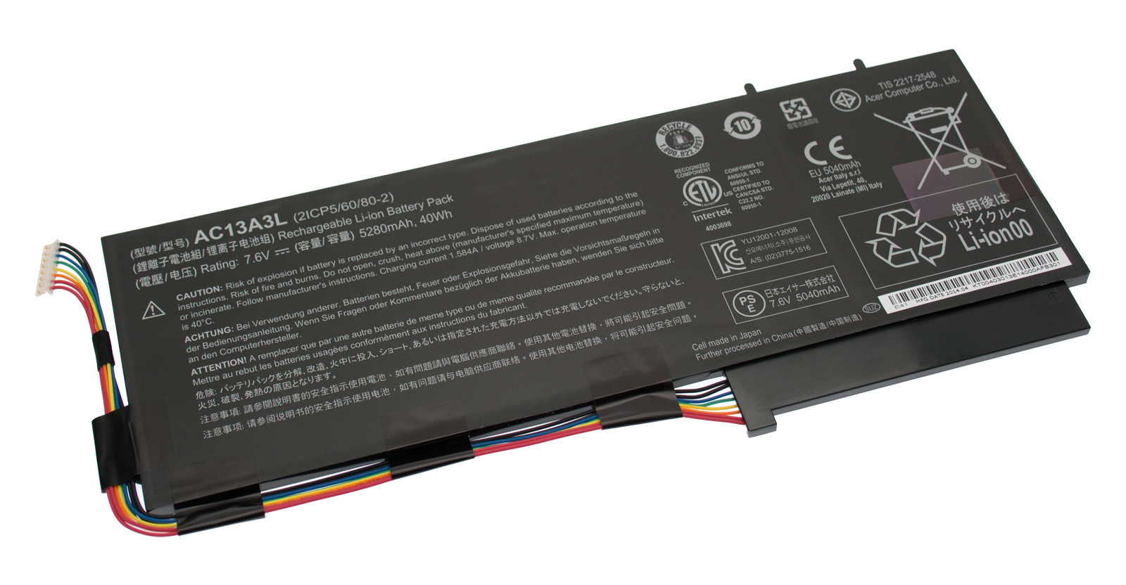 Acer Akku / Batterie 5280mAh Aspire P3-171 Serie (Original) Acer Akku / Batterie 5280mAh Aspire P3-171 Serie (Original)