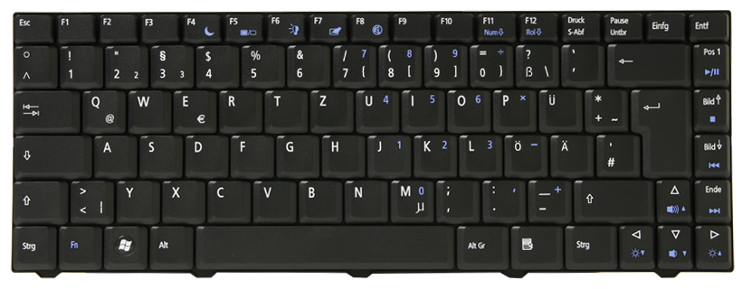 eMachines Tastatur deutsch (DE) schwarz eMachines E520 Serie (Original)