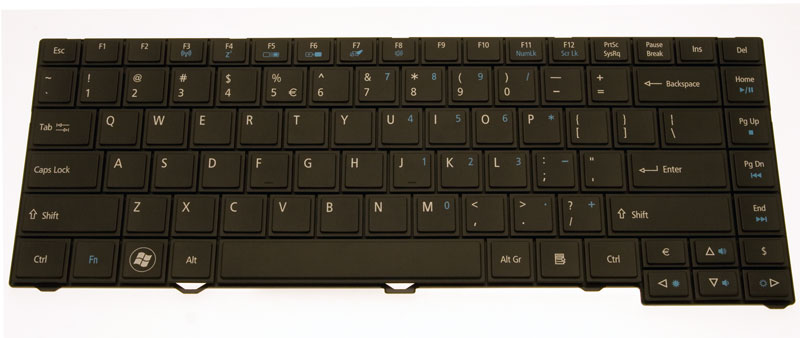 Acer Tastatur US-Int. (US) schwarz TravelMate P633-V Serie (Original)