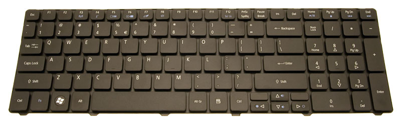 Acer Tastatur US-Int. (US) schwarz Aspire 7250 Serie (Original) Acer Tastatur US-Int. (US) schwarz Aspire 7250 Serie (Original)