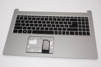 Acer Tastatur beleuchtet schweizerisch (CH) + Topcase silber Aspire 5 A515-54G Serie (Original)
