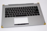 Acer Tastatur beleuchtet Deutsch (DE) + Top case silber Spin 3 SP314-54N Serie (Original)