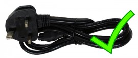 Acer Power Supply / AC Adaptor 19V / 3,42A / 65W Auto-Off mit Netzstecker UK / GB / IE Aspire 4810T Serie (Original)