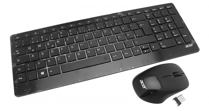 Acer Wireless Tastatur / Maus SET Deutsch (DE) schwarz Aspire U5-710 Serie (Original)