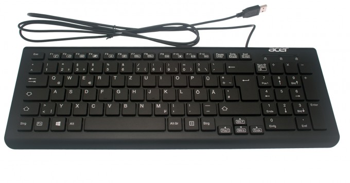 Acer USB Tastatur Deutsch (DE) schwarz Revo Cube Pro VEN76G Serie (Original)
