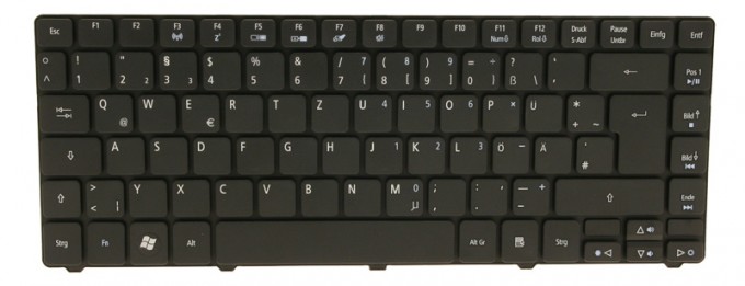 Tastatur deutsch (DE) schwarz Acer Aspire 3820TZG Serie (Alternative)