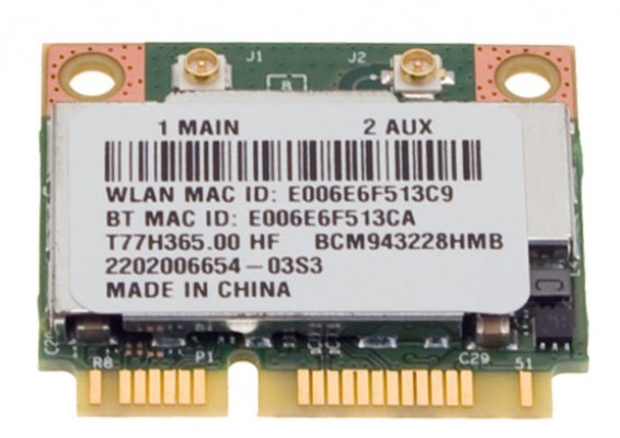 Original Acer Wireless LAN Karte / W-LAN Board mit Bluetooth TravelMate P245-MG Serie