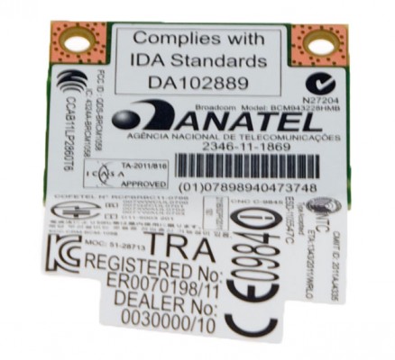 Original Acer Wireless LAN Karte / W-LAN Board mit Bluetooth Aspire V3-572PG Serie